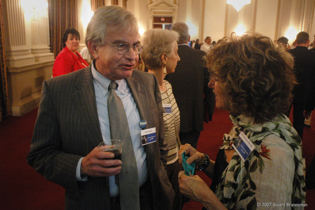 Sandy Berger and Iris Jacobson Burnett at the 1972 McGovern Campaign 35th reunion